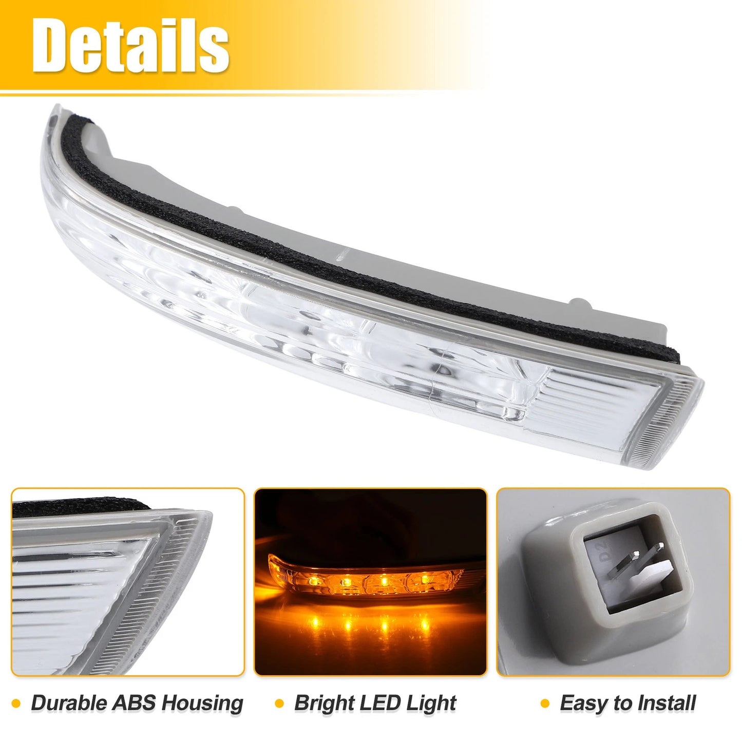 LED Side Mirror Turn Signal Lights for Hyundai Santa Fe (2007-2012)