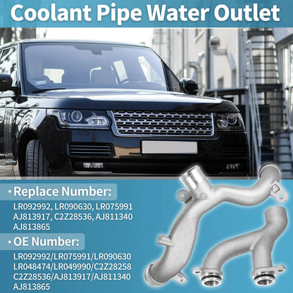Aluminum Coolant Pipe Water Outlet for Land Rover Range Rover (2003-2012)