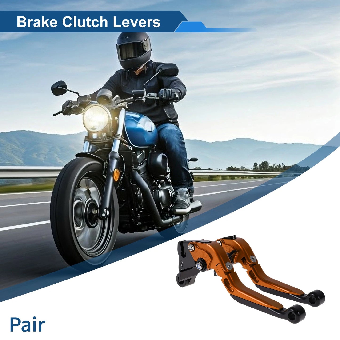 Levers / 2 x Short/Long Brake Clutch Levers for Kawasaki ZZR600