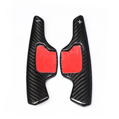 2 x Black Carbon Fiber Shift Paddle Extensions for Ford Taurus