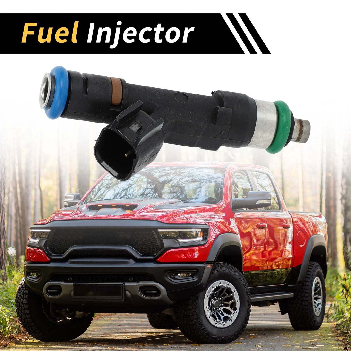 Fuel Injector Nozzle 4 Holes Black for Ford Ranger (2006–2010)