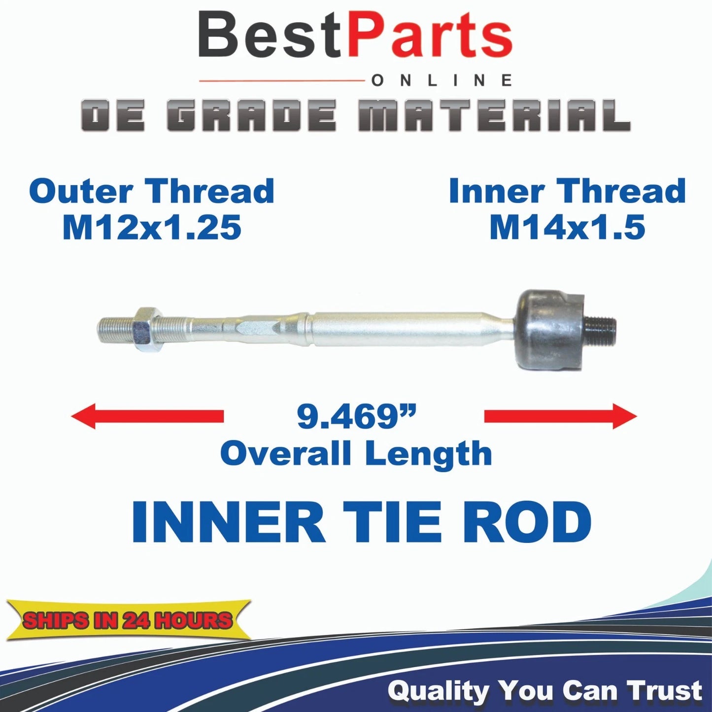 Steering Inner Tie Rod End for Nissan Versa (2012–2023)