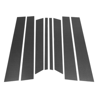 8 Pcs Door Pillar Window Trim for Ford Territory Carbon Fiber (2004-2016)