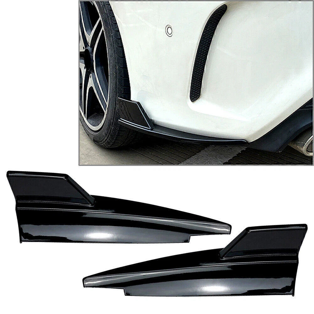 Black Rear Bumper Splitter Side Vents for Mercedes CLA-Class (2013-2019)
