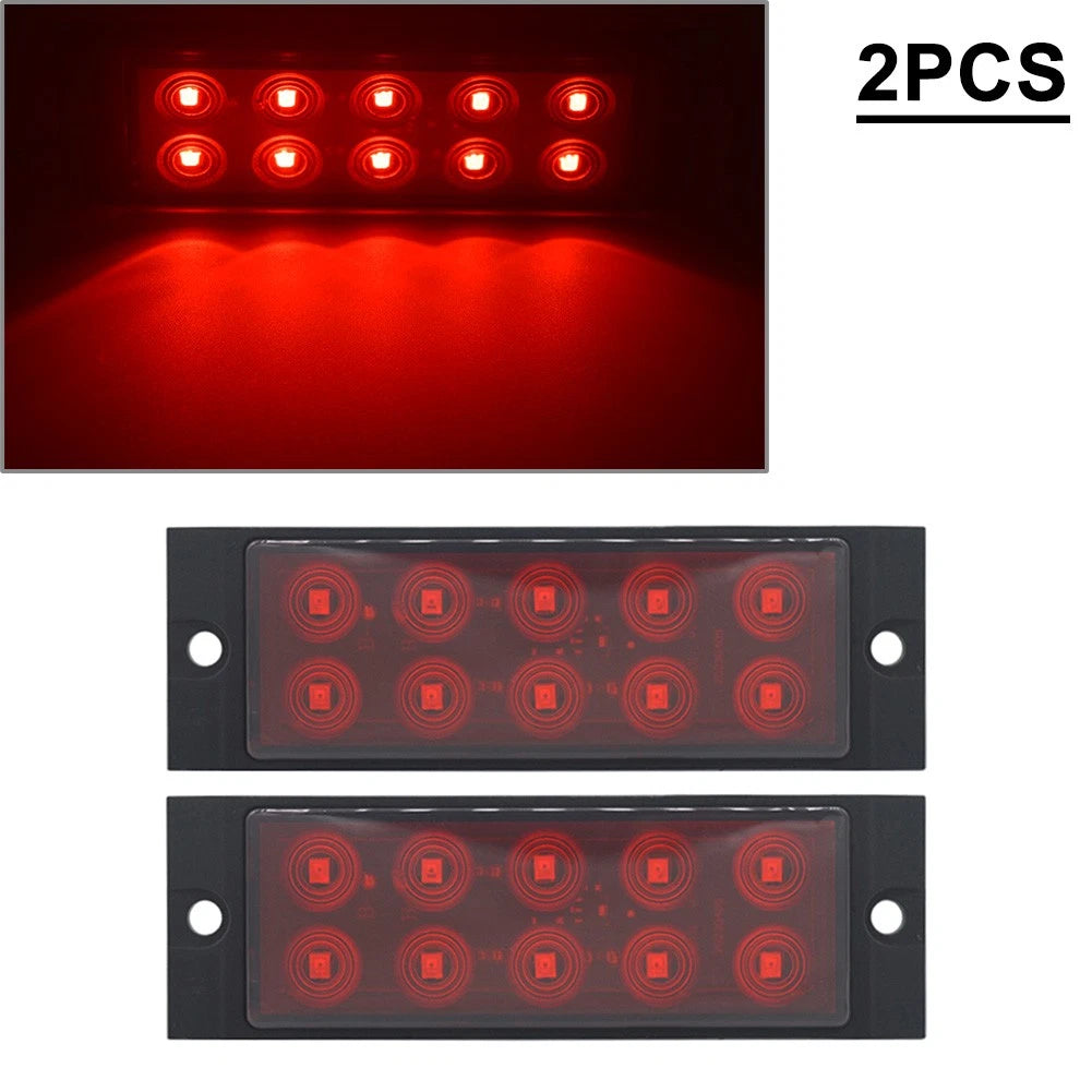 10 LED Side Marker Lamps for Car Truck Trailer Lorry Tractor RV