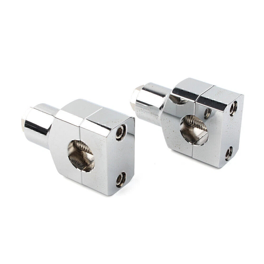 1" Motorcycle Handlebar Risers Clamp Mounts for Harley Fatboy