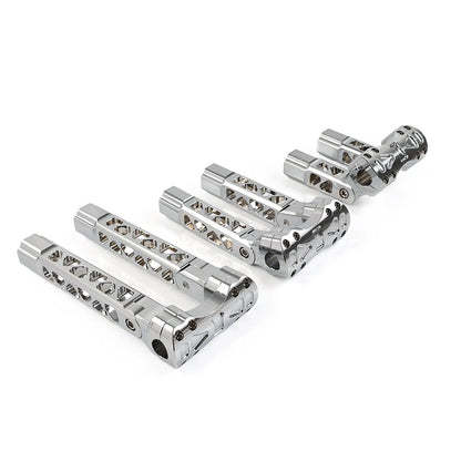 6.5" Pullback Handlebar Risers Clamps for Harley Dyna, Softail, Sportster