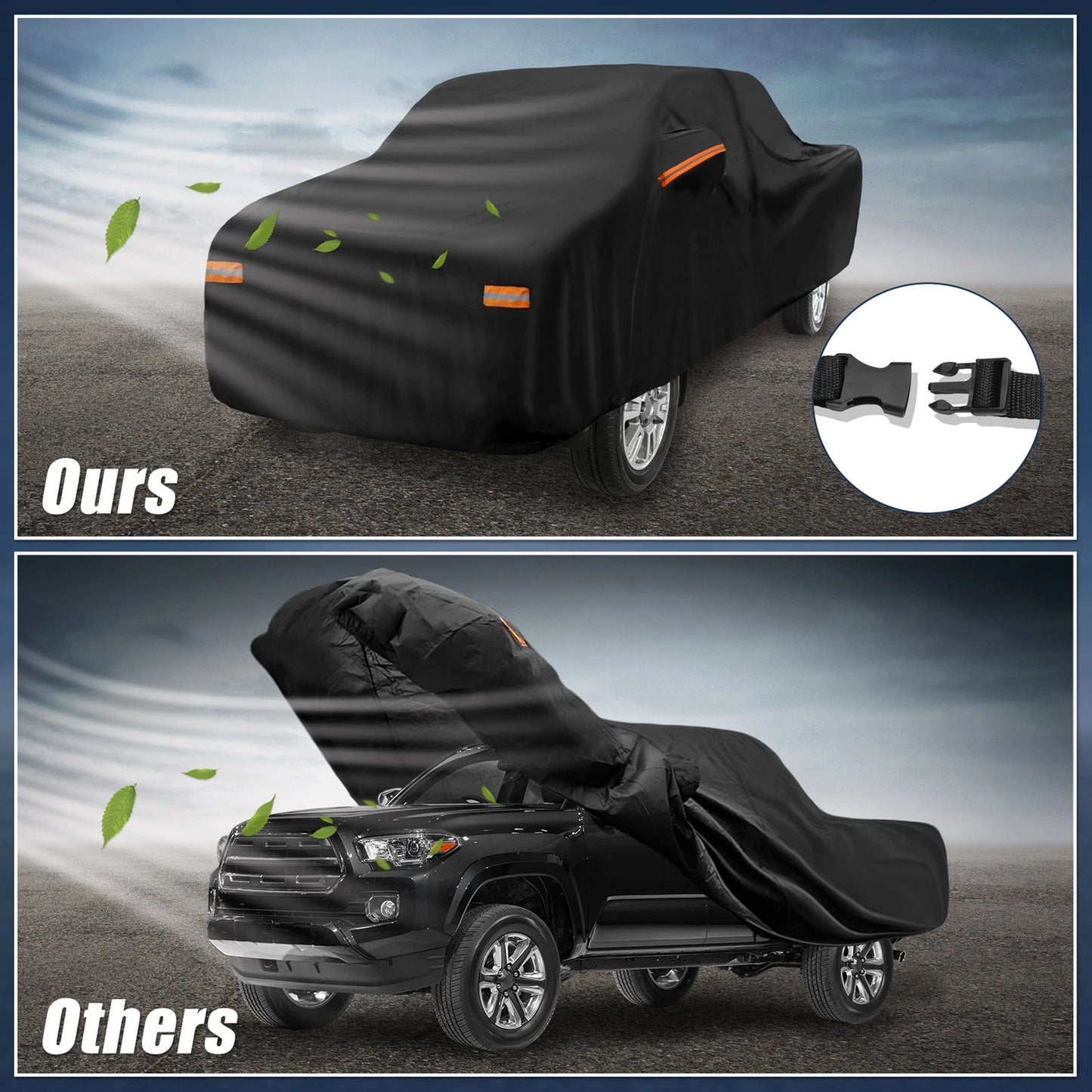 Waterproof Aluminum Film Car Cover for Toyota Tacoma Crew (2005-2021)