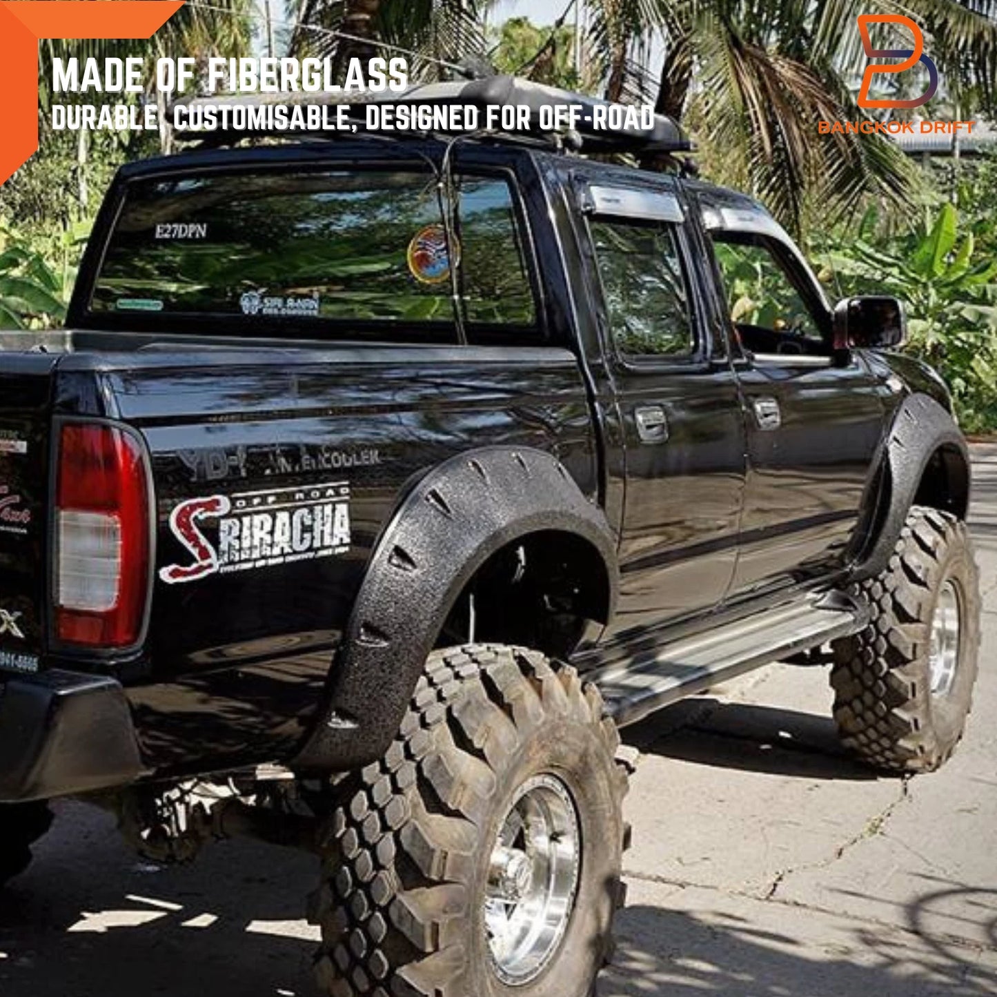 Off Road Jungle Fender Flare Wheel Arch for Nissan Navara D22 (1997-2005)