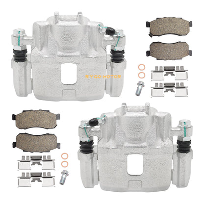 Front Brake Calipers & Pads for Honda Pioneer 700 520 500 SXS700 SXS500 SXS520
