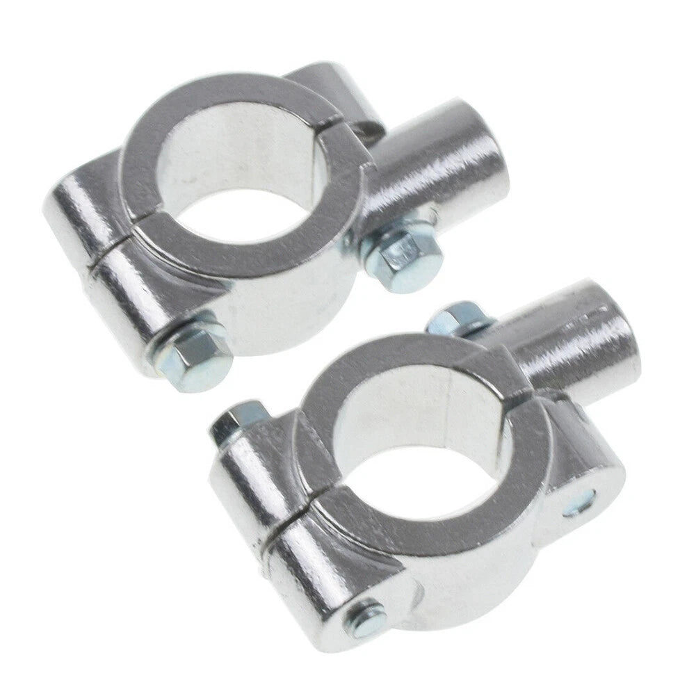 22MM M8 Chrome Motorcycle Handlebar Mirror Mount Clamp