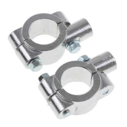 22MM M8 Chrome Motorcycle Handlebar Mirror Mount Clamp