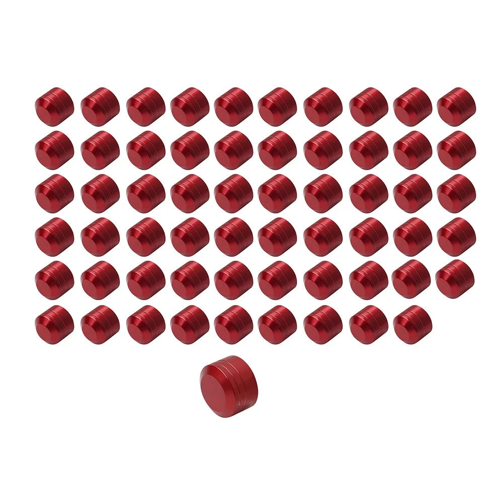60pcs Red Engine Bolt Caps Covers for Harley Twin Cam (1999-2017)