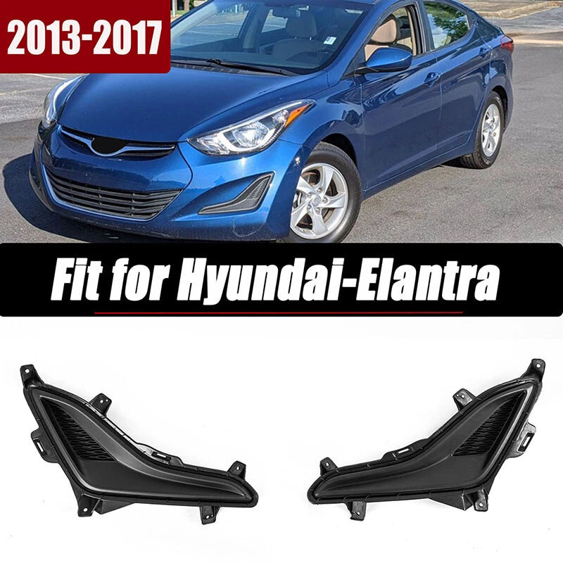 Front Bumper Fog Light Lamp Covers for 2014-2016 Hyundai Elantra (2014-2016)