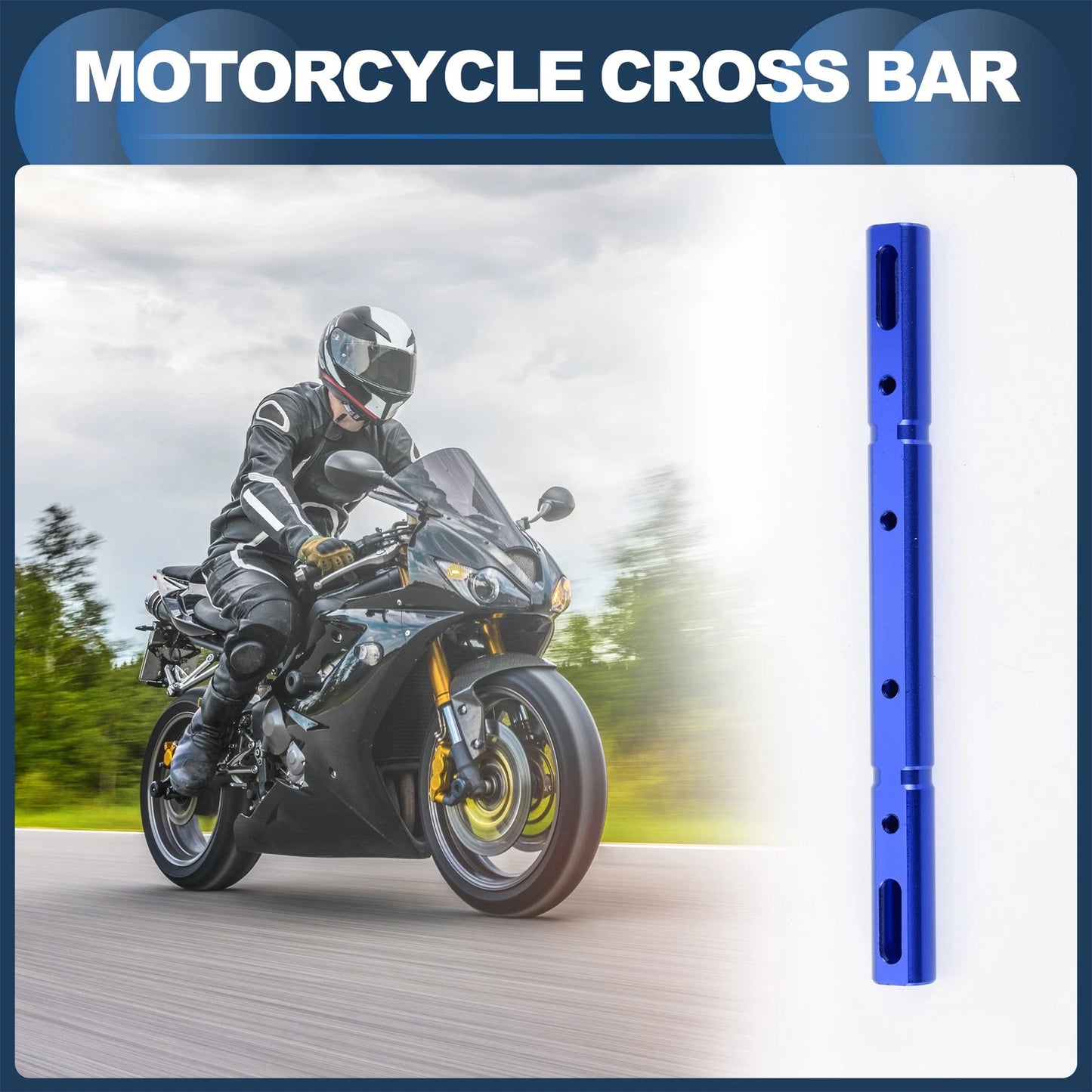 Cross Bar / 22.5cm / 8.86" Handlebars for Motorcycle