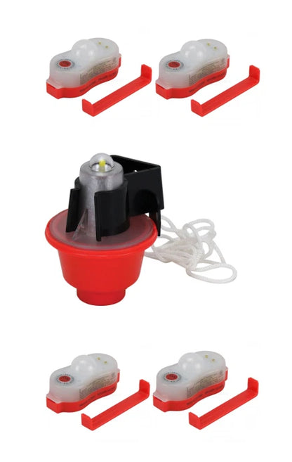 Life Lifejacket Emergency Light x4 + Lifebuoy Light x1, All SOLAS Approved