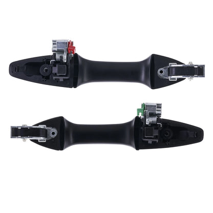 Set of 2 Rear Left + Right Door Handle Outer Black for Honda CRV (2007–2012)
