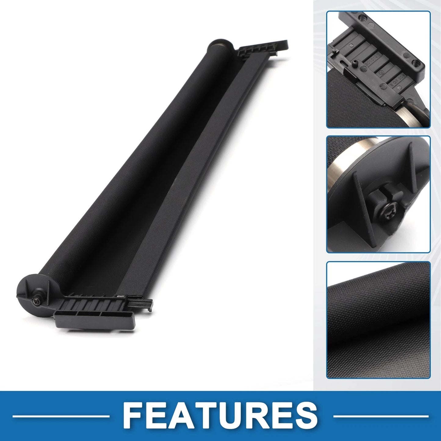 Car Sunroof Shade Cover for BMW 535i GT (2010-2011) - Plastic Black