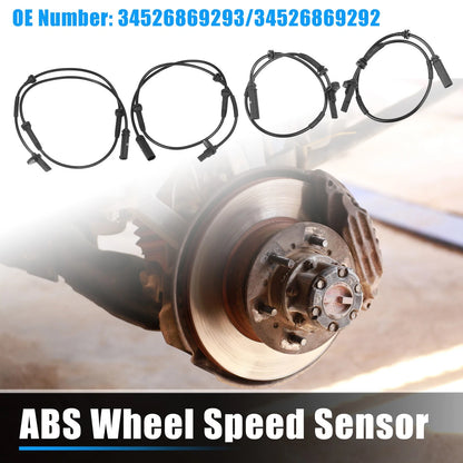 4 Pcs ABS Wheel Speed Sensors for BMW X4 (2015-2020)