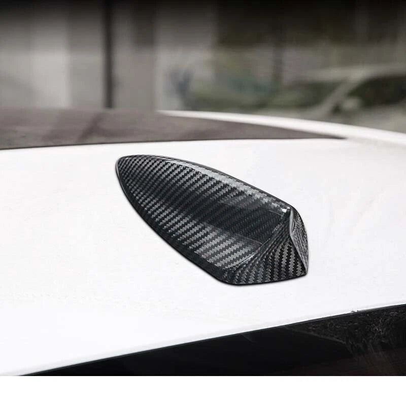 Red Carbon Fiber Shark Roof Antenna Cover Trim For Cadillac ATS CT5 CT6