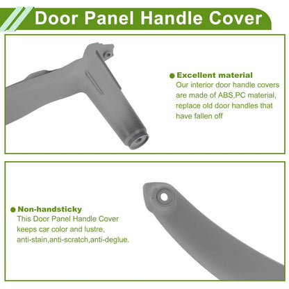 Door Handle Pull Trim Cover for BMW X5 E70 (2007-2013) Gray Black