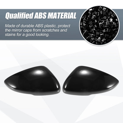 Gloss Black Rearview Mirror Covers for Honda Accord (2018-2021)