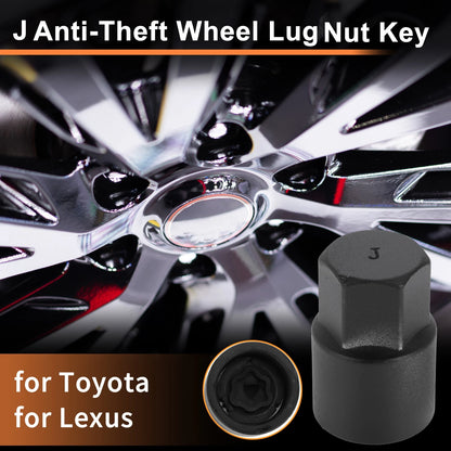 J Wheel Lock Lug Nut Locking Nut Key Socket Removal Tool for Toyota/Lexus