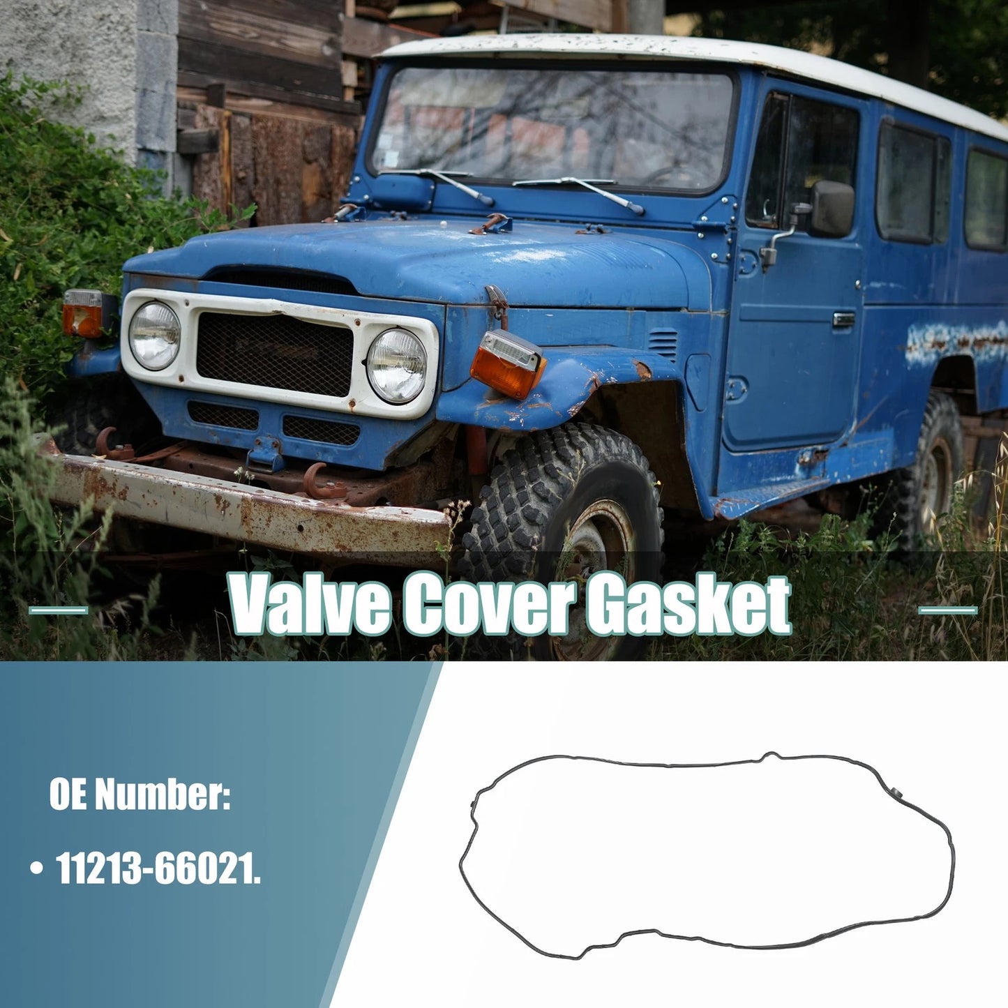 Valve Cover Gasket for Toyota Land Cruiser 4.5L M/T Rubber Black (1998-2007)
