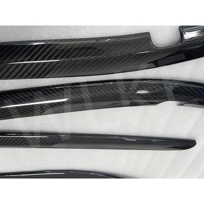 Full Carbon Fiber Inner Door Panel Strip Cover for Maserati GranTurismo GC 08-19