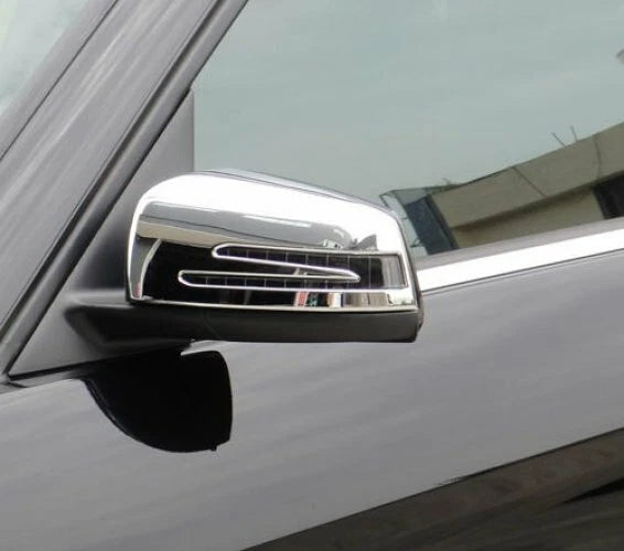 Chrome Side Door Mirror Covers for Mercedes Benz GLK-Class (2008-2012)