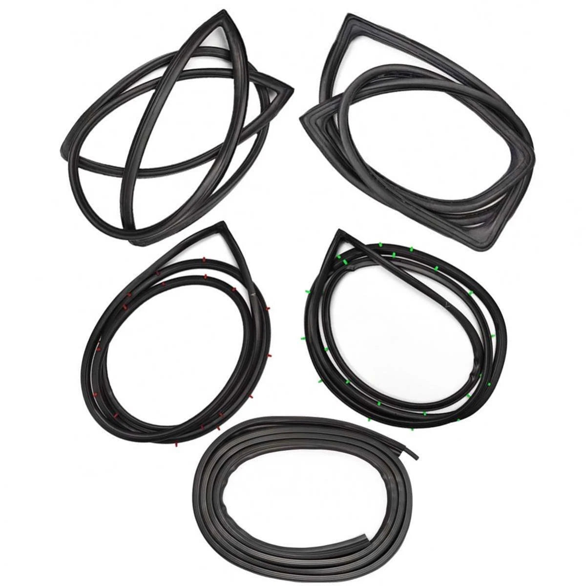 Weatherstrip Rubber Seal Complete Set 5 Fits Datsun Sunny KB310 2D Coupe 1977-81