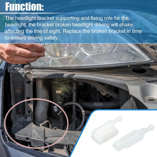 2 x Headlight Support Mount Bracket for BMW E39 (1996-2000)