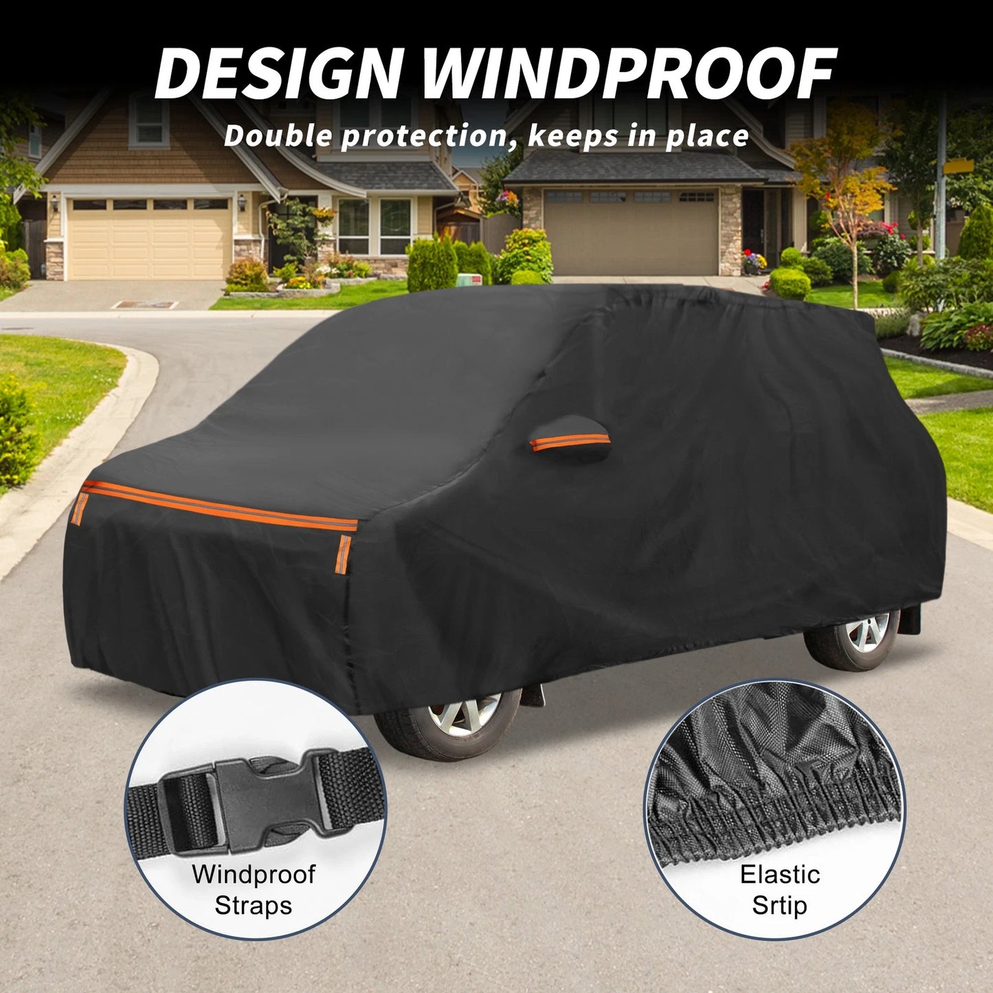 Waterproof Aluminum Film Cotton Car Cover for Toyota Alphard (2015-2023)