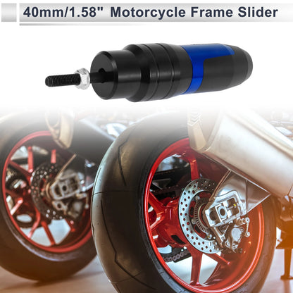 10mm Aluminum Alloy Motorcycle Slider Frame 1 Pc Blue for Motorcycle