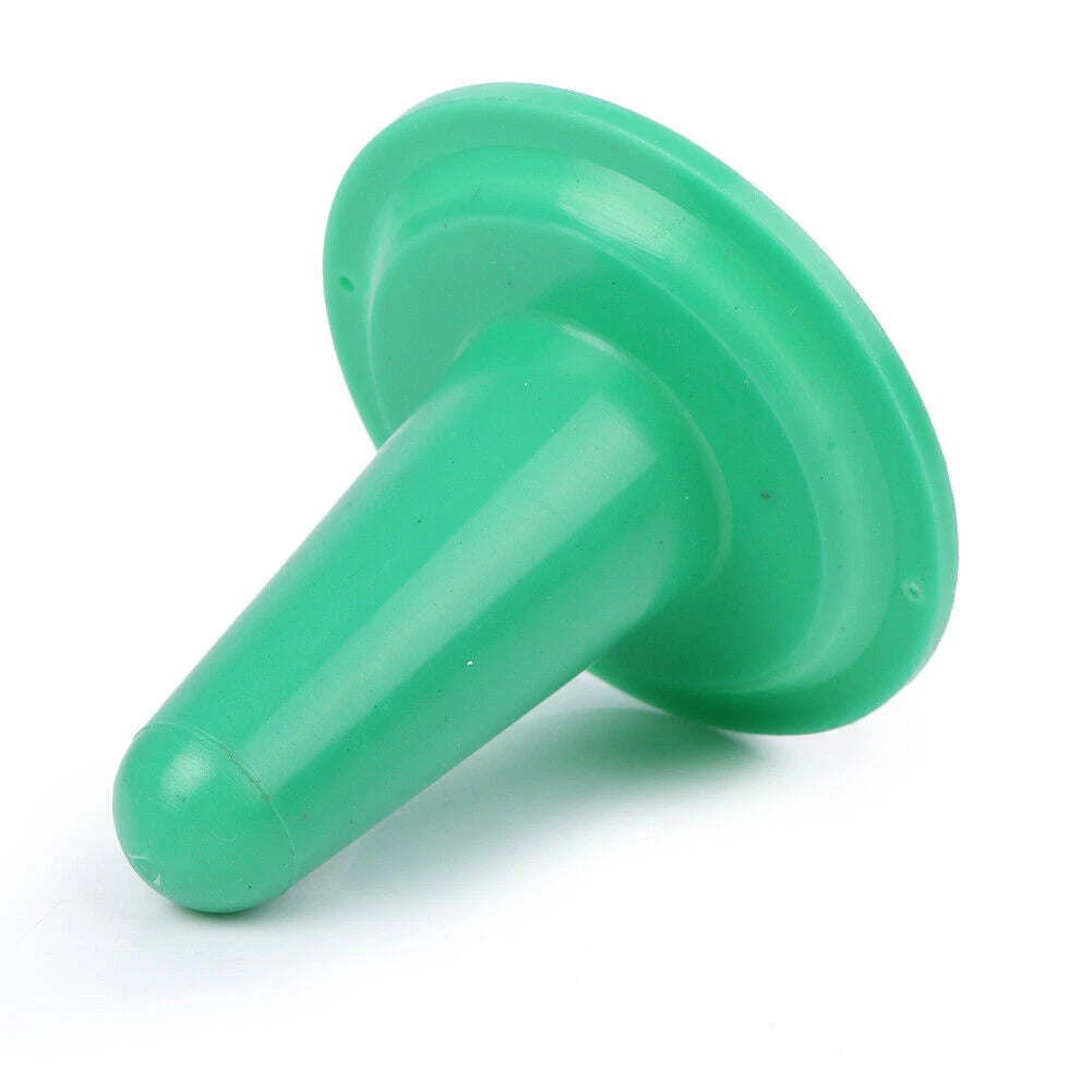 2 x Green Plastic Inflation Plug Shells for Cow Goat Sheep Ewe Milker