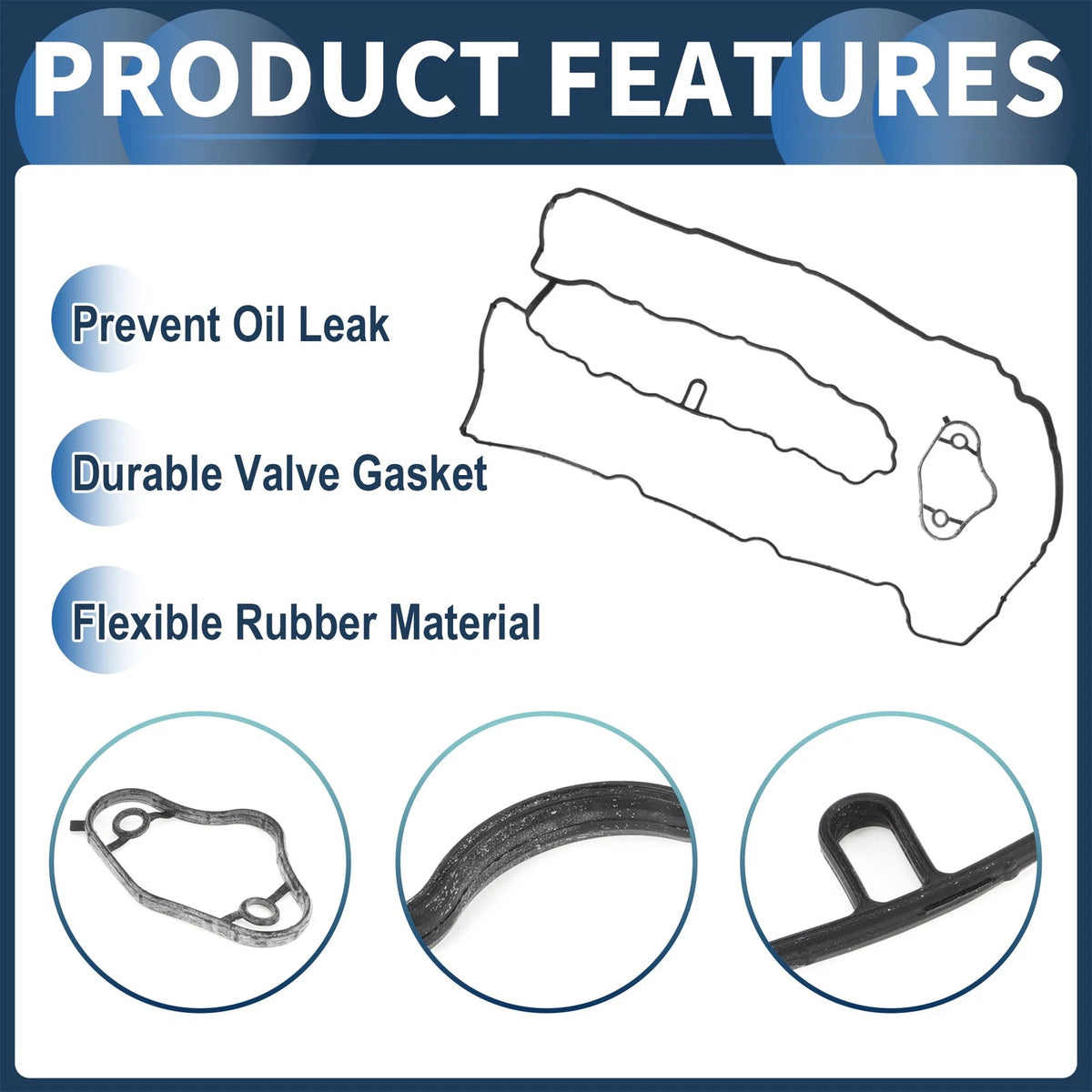 Valve Cover Gasket for BMW 5 Series E60 520i 2.0L (2006-2009)