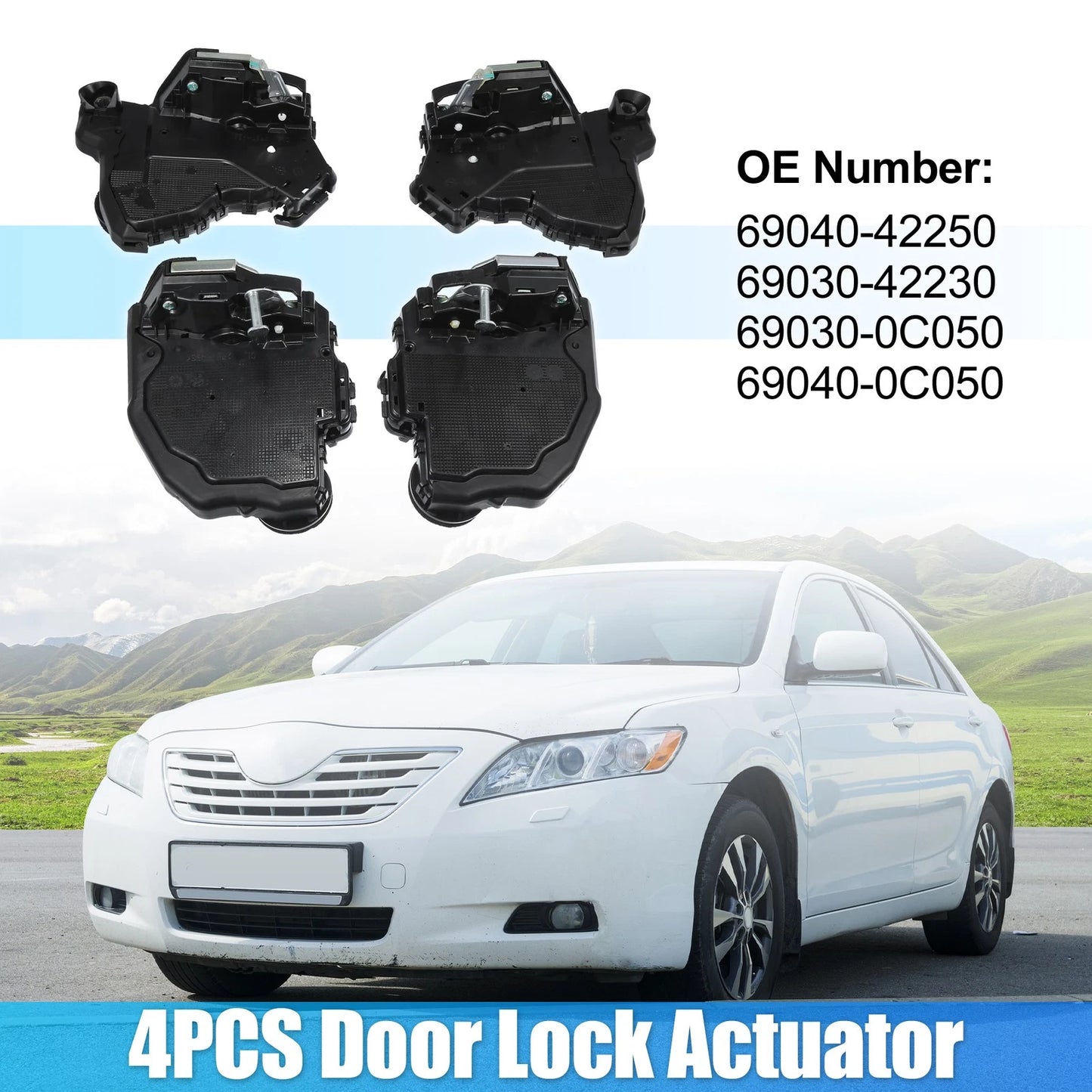 4 Pcs Power Door Lock Actuator Motors for Toyota 4Runner, Camry, RAV4, Scion iQ