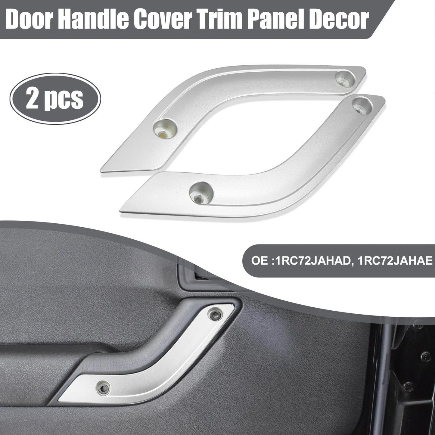 2 x Door Handle Cover Trim for Jeep (2018-2023)