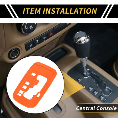 Center Console Gear Shift Frame Cover Trim for Jeep Wrangler JK JKU (2011-2017)