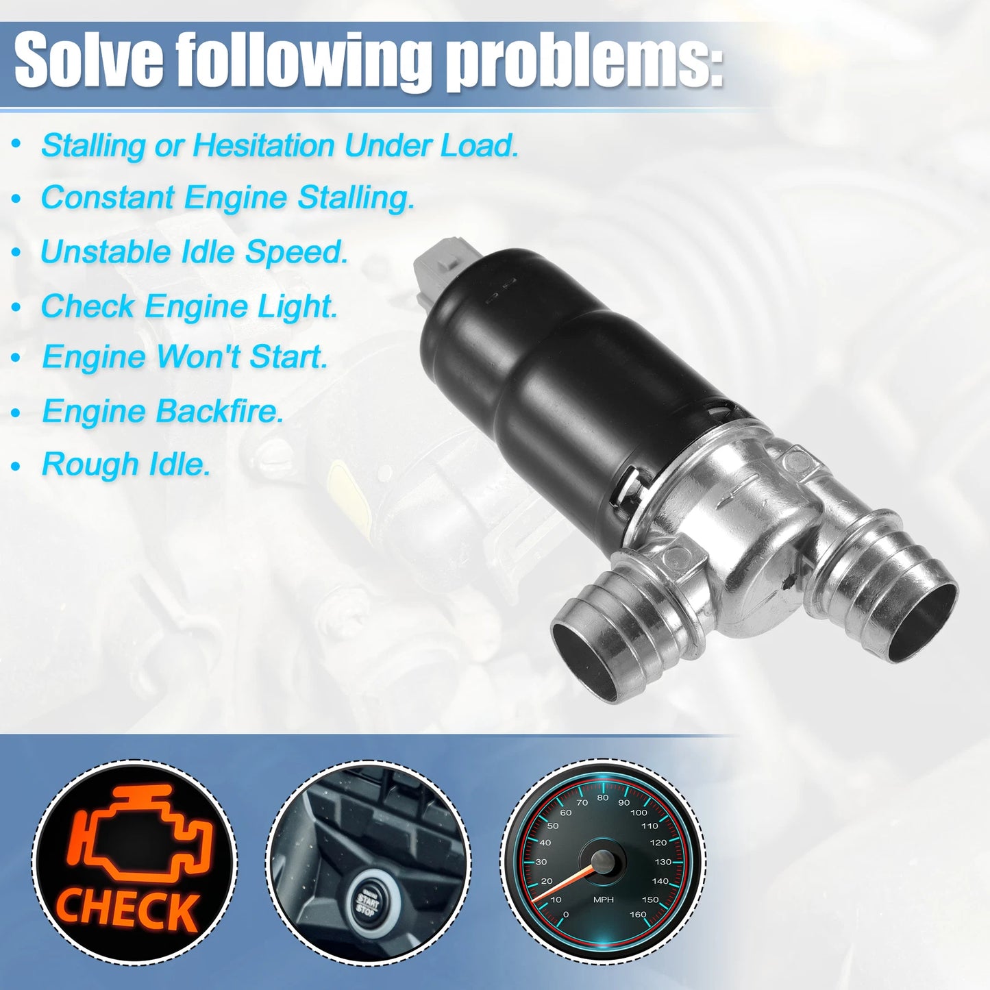 Idle Air Control Valve for BMW 525i 528e (1982-1995)