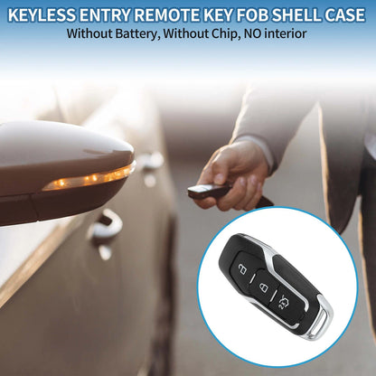 3 x Keyless Entry Remote Fob Shell Case for Ford Mondeo (2014-2018)