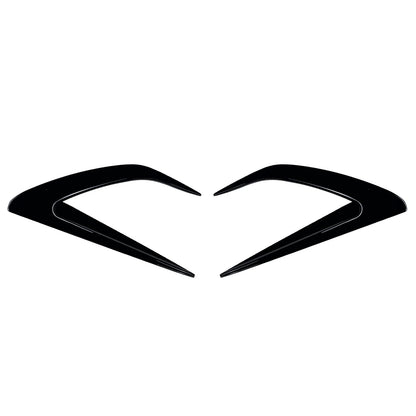 2 x Gloss Black Front Bumper Side Air Vent Trims for Mazda Miata MX-5 (2016-2025)