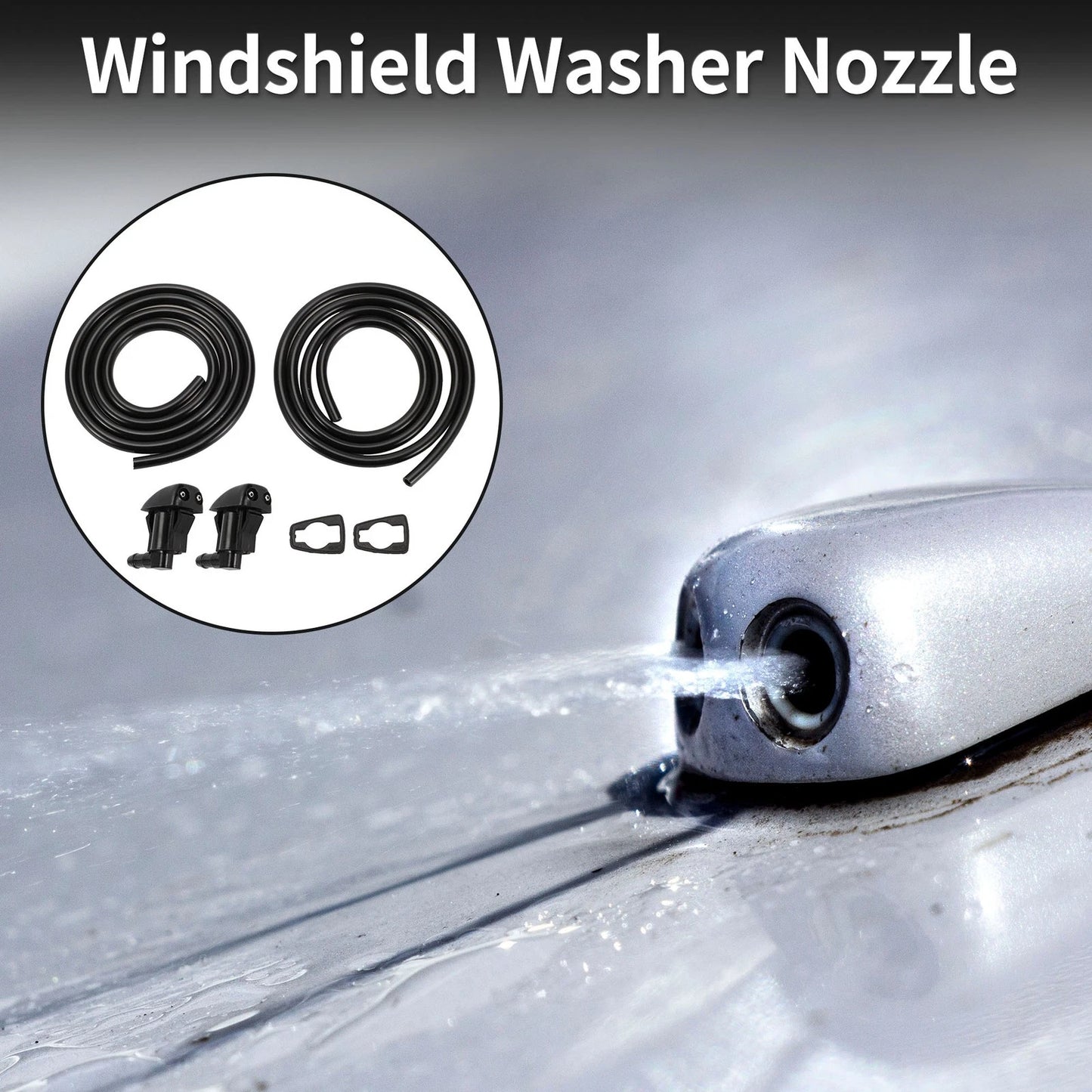 Windshield Washer Nozzle & Gasket, Fluid Hose for Toyota (2001)