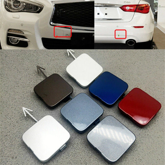 1x Brown Rear Bumper Tow Hook Cover for Infiniti Q50 (2014-2016)