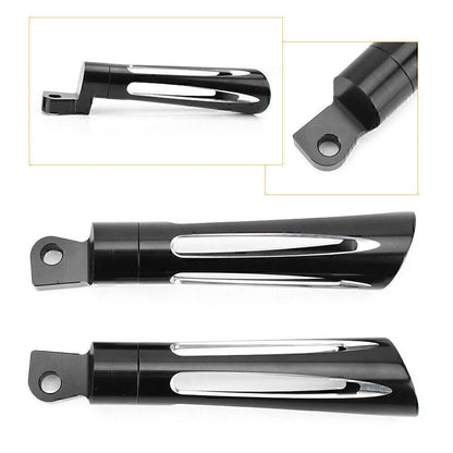 CNC Footpegs for Harley Dyna, FSX, FXSB, Sportster XL1200, XG500, 750 (2014-2023)