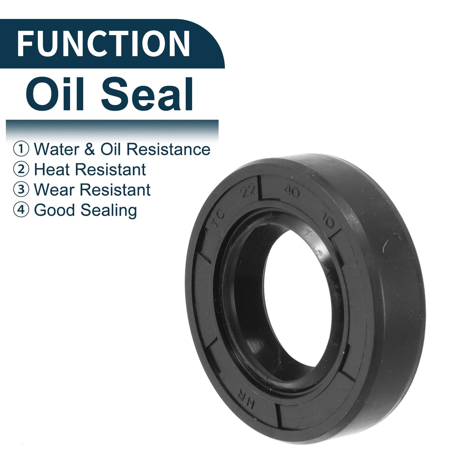Oil Seal / 22x40x10mm / NBR Rubber Seal Ring 5Pcs for Car