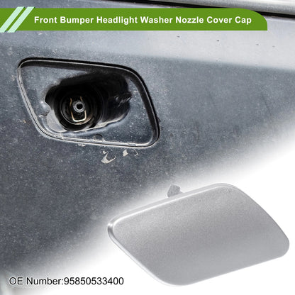 Washer Nozzle Cover Cap for Porsche Cayenne 92A Silver Tone