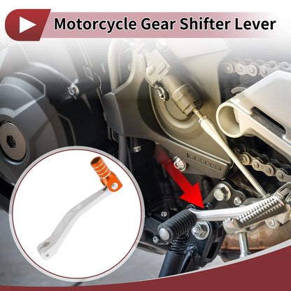 2 x Folding Gear Shifter Levers for Yamaha TTR 50cc Siver Tone Orange