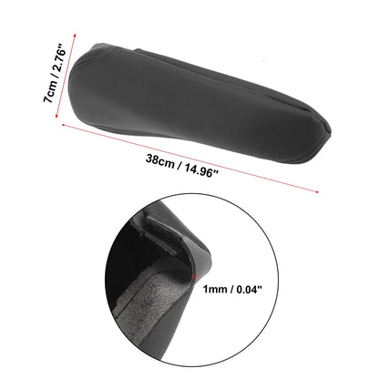 Black Microfiber Leather Front Seat Armrest Cover for Toyota Sienna (2011-2023)