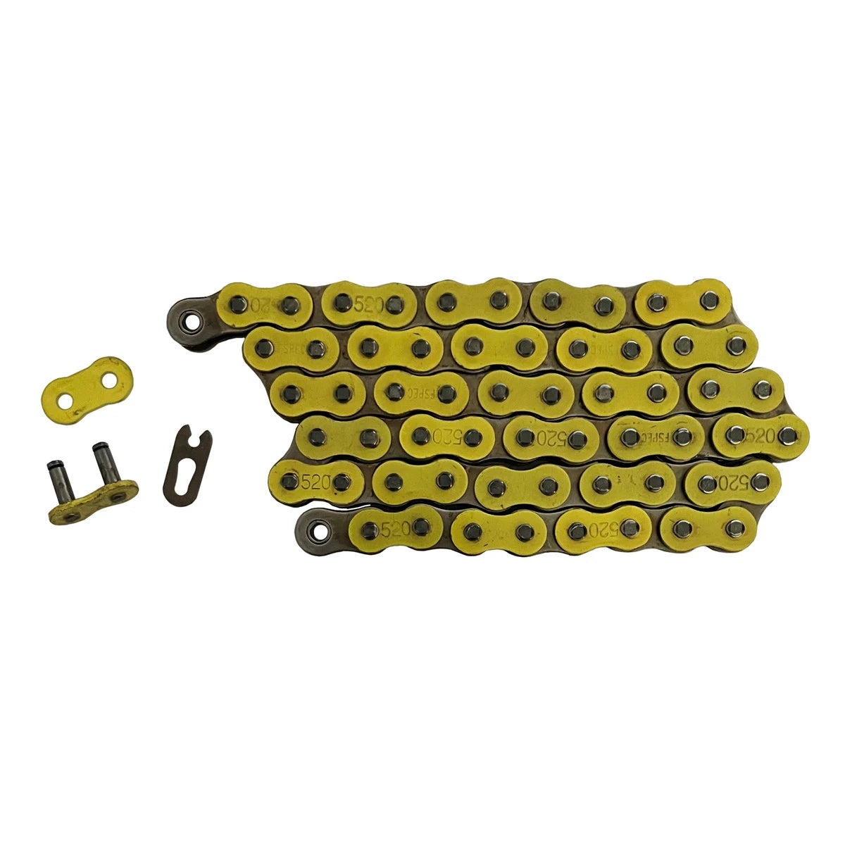 Yellow 520x60 Non O-Ring Drive Chain for Polaris RZR 170, 170 EFI (2009–2021)